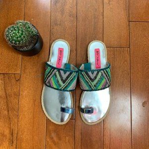 Betsy Johnson Beaded Sandals